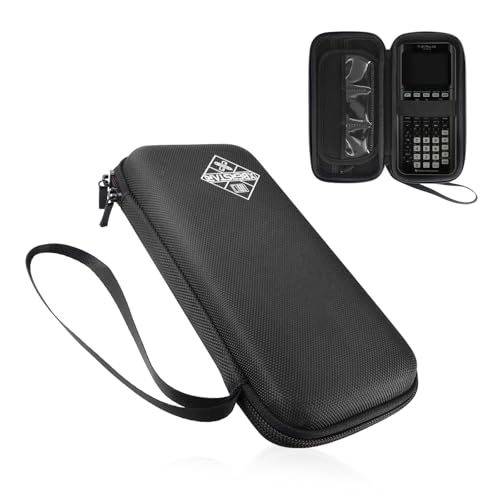 XBERSTAR Schutzhülle für Texas Instruments TI-84 TI-83 Plus CE Grafikrechner und mehr – Harte Eva-Reise-Tragetasche, stoßfeste Aufbewahrungstasche (schwarzer Reißverschluss)