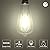 ORALUCE LED Edison Light Bulb 60 Watt Equivalent E26,Vintage Light Bulbs 6W 5000K Daylight White 700 Lumen, ST64 / ST21 Antique LED Filament for Ceiling Light Fixture, Non-dimmable, 6 Pack