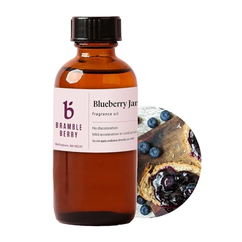 Image of Bramble Berry Blueberry Jam Fragrance Oil 2 oz | Sweet Berry Scent with Almond, Citrus & Demerara Sugar for Soap Making, Candles, Lotion, & Bath Bombs | Skin Safe, Vegan, Paraben & Phthalate Free