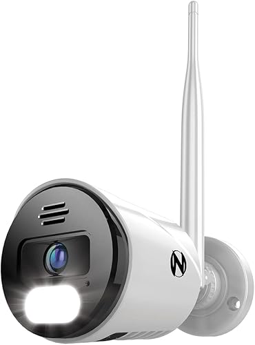 Night Owl Wi-Fi IP 4K HD Cámara de foco dual para interiores y exteriores con audio de 2 vías, alertas de voz preestablecidas y sirena de cámara