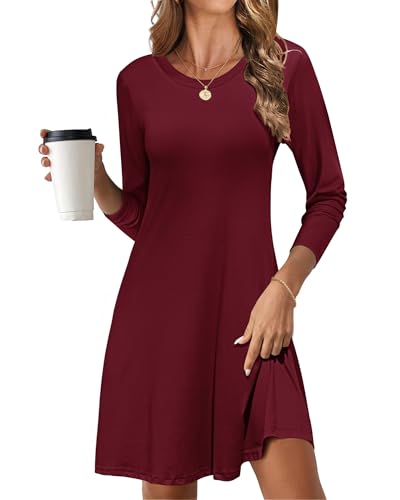 MOLERANI Women's Casual Plain Long Sleeve Simple...