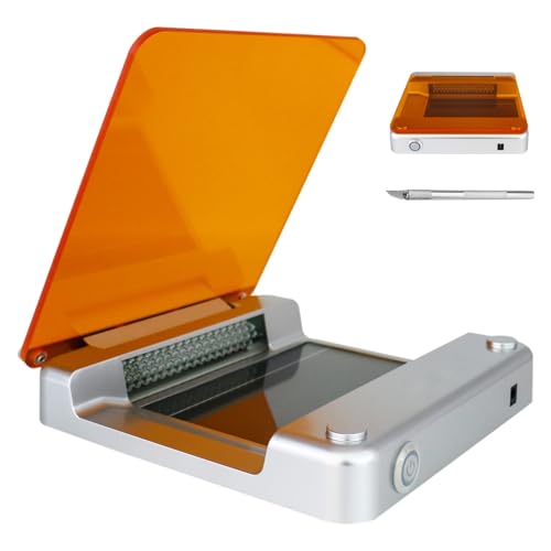 Transiluminador de luz azul con filtro ámbar e intensidad ajustable para imágenes de laboratorio de alta definición, instrumento de corte de gel para un análisis preciso