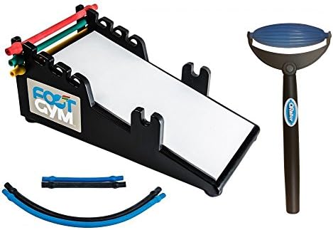 Foot Gym Pro Treats Plantar Fasciitis, Achilles Tendonitis and Foot Pain and Includes hot/Cold Massage Tool for Recovery