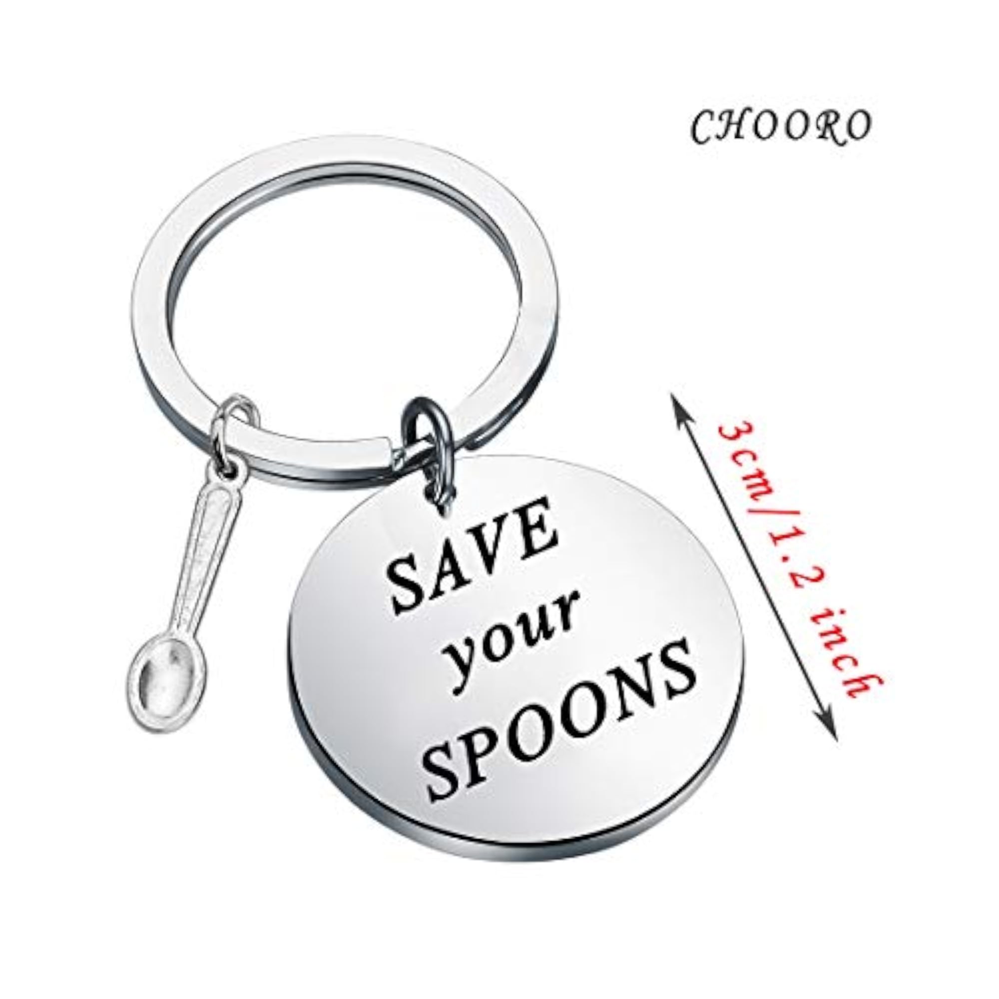 Fibromyalgia Awareness Stainless Steel Save Your Spoons Bracelet