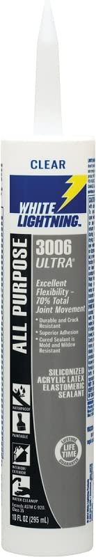 White Lightning Ultra Clear Caulk miniatura 1