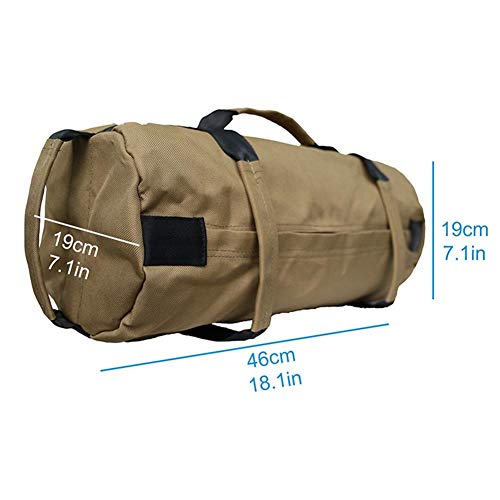 YUCHUANGYE Sandbag Sac de Sable réglable, Poids Maximum de 45 kg, équipement d'entraînement de Boxe et de Fitness Sac Lesté(Black) – Image 3