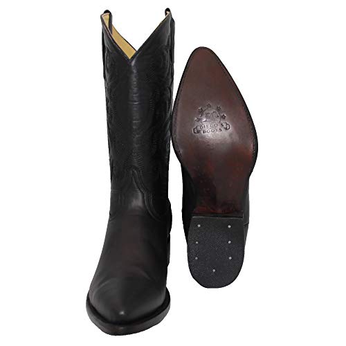 Western Shops Genuine Cowhide Leather Cabra Mens Rodeo J Toe Western Cowboy Boot3