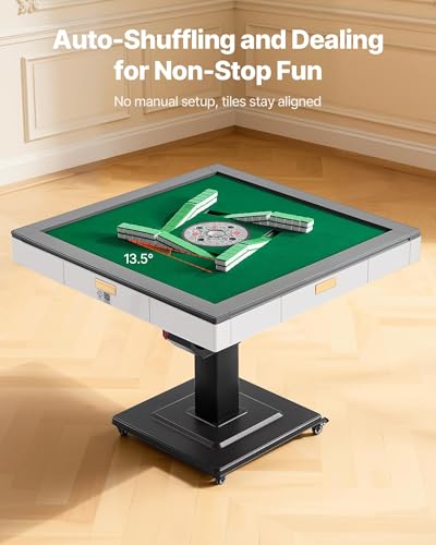 Mesa Automática de Mahjong VEVOR con Ruedas y 152 Piezas miniatura 2