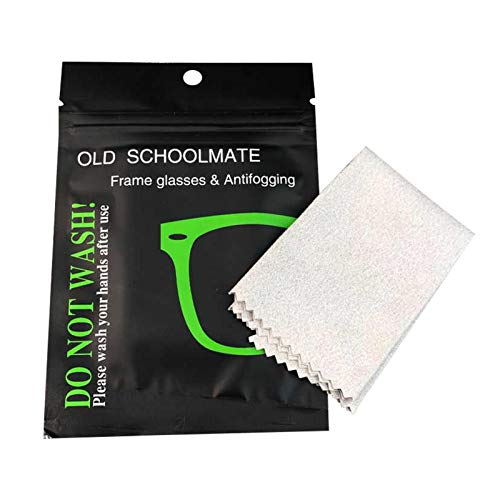 CALIDAKA 10pcs/Set Anti Fog Cleaning Cloths, Anti Fog Wipes for Glasses, Defogger Cloth for Eyeglasses, Reusable Glasses Wipes for Lenses, Lens Wipe for All Electronic Device Screens
