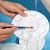 WNATN 8pcs Paint Tray Palettes, Plastic White Palettes for Kids & Students,Paint Tray for Art Class,Craft DIY or Have a Birthday Painting Party #3