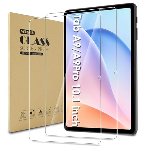 WD&CD 2 Pack Verre Trempé Compatible pour Doogee Tab A9/ A9Pro 10.1
