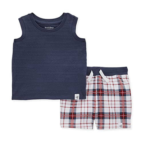 Image of Burt's Bees Baby Baby Boys Tee and Short Set