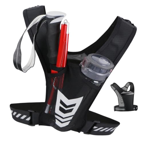Gilet de course pour femme sac à dos de poitrine réfléchissant randonnée running cyclisme