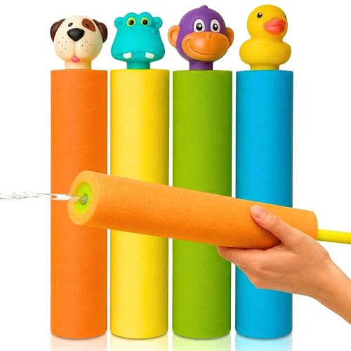 Water Blaster | Water Squirter for Kids, Pool Guns for Kids, Squirt Gun 8 Pack 4 Pack Beach Essentials, Beach Toys Pool Squirt, Summer Games