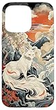 Vintage Japanese Woodblock Art Of Nine Tails Fox Kitsune Art Case for iPhone 15 Pro Max