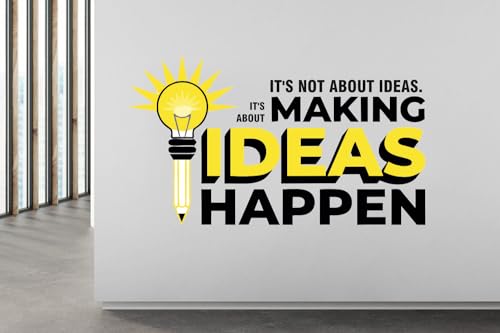 Image of Creative Teamwork Think Idea Innovate Office - Inspirational - Motivational - Quotes - Wall Sticker for Kids Room, Living Room, School, Library (Size - 60CM X 91CM)
