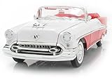 oldsmobile 1/18 Maßstab 1:18 Welly 1:18 Oldsmobile Super 88 Cabrio rot/weiss 1955