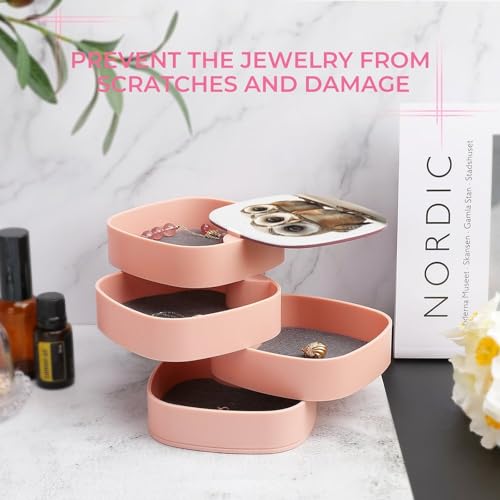 Boîte à bijoux chouette pour collier et boucles d'oreilles - 7