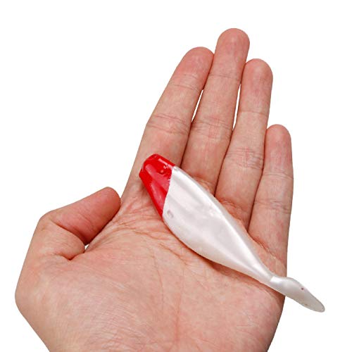 Iscas de pesca falsas, 10 peças 9,5 cm iscas falsas em forma de peixe biônicas, iscas macias para pe