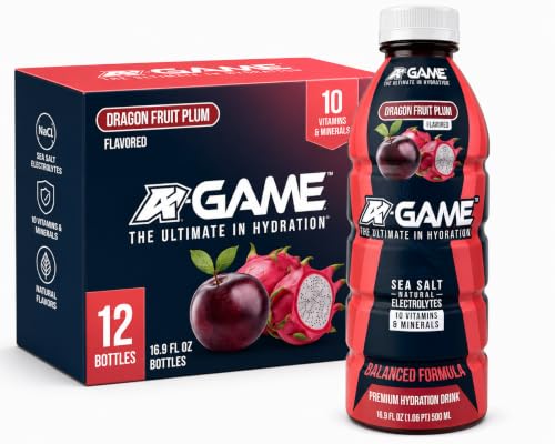 Image of A-GAME Electrolyte Drink, Dragon Fruit Plum Flavor, 12 Pack
