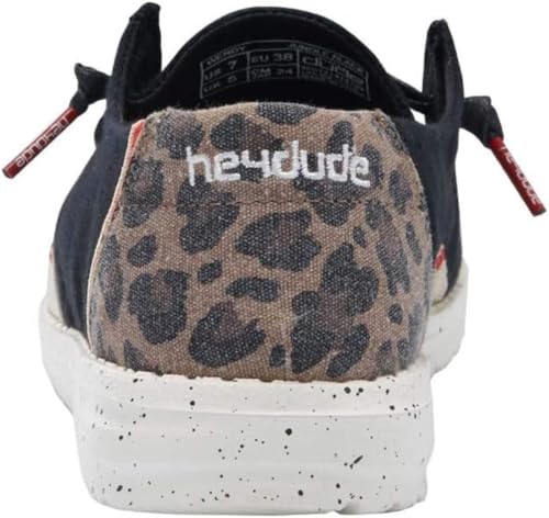 Image of HEYDUDE Wendy Stretch Canvas Women's Shoes, Women's Slip-on Loafers, Comfortable & Light-Weight