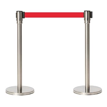 じょん【新品】ベルトパーティション 赤 20本セット 2m幅 整列