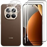 ✿【Compatibilité】Spécialement conçu pour Xiaomi Redmi Note 15 Pro+ 5G, pas pour d'autres modèles, veuillez vérifier attentivement avant d'acheter. Contenir 2 Pièces verre trempé et 2 Pièces film protection de caméra arrière.