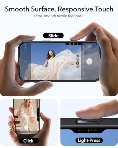 Image of ESR for iPhone 16 Pro Case,Camera Control Button Compatible with MagSafe, Military-Grade Protective Case, Built-in Stash Stand Phone Case, Scratch-Resistant Back Cover, Classic Series, Clear Black