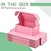 Memrita Small Shipping Boxes,8 x 6 x 3inch Corrugated Cardboard Box Set of 25 Mailer Box,Suitable for Shipping Mailing,Storing Small Items and Gift Presents Packing,Pink