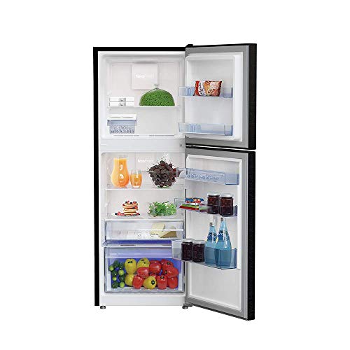 Image of Voltas Beko 250 L 3 Star Inverter Frost-Free Double Door Refrigerator (RFF273B, Wooden Black)