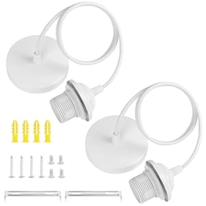AUAUY 2er-Pack E27 Pendelleuchte Lampenfassung