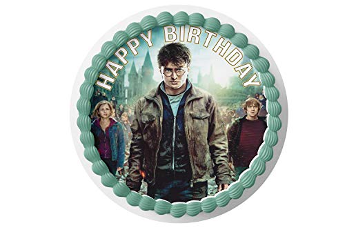 7.5 Inch Edible Cake Toppers – Harry Potter Themed Birthday Party Collection of Edible Cake Decorations