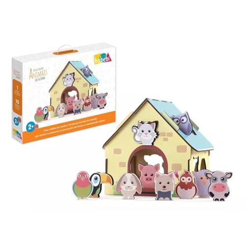 Faz de Conta Brinquedos Passa Figuras Animais da Fazendinha