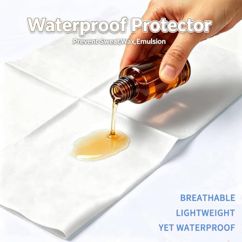 Image of 100 Pcs Disposable Massage Table Sheets (75 inchx 31 inch) Non-Woven Breathable Fabric Waterproof Esthetician Bed Covers for Spa, Facial, Tattoo,Waxing Soft Durable