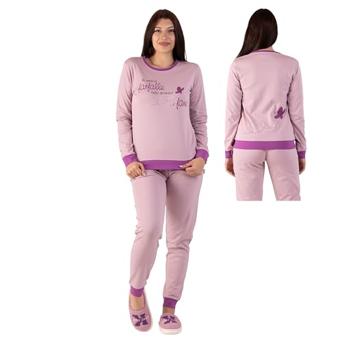 MATTIOLI Pigiama Natale Coordinato Uomo e Donna in 100% Caldo