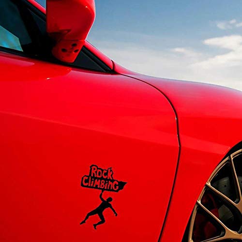 Stukk Stickers Autocollant en Vinyle pour Pare-Chocs de Voiture Motif Escalade 12,7 x 17,8 cm - Noir