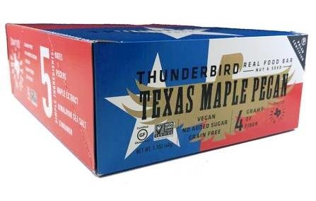 Thunderbird Paleo And Vegan Real Food Bars - Texas Maple Pecan - Box Of 15 - No Added Sugar, Grain-Free, Vegan, Non-Gmo #TOP1