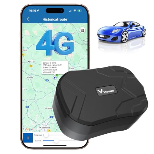 Localizador GPS para Coche, batería de 20000 mAh, Seguimiento de ubicación en Tiempo Real, Alarma de vibración SMS/aplicación/página Web, localizador GPS TK905C Adecuado para Camiones y Furgonetas