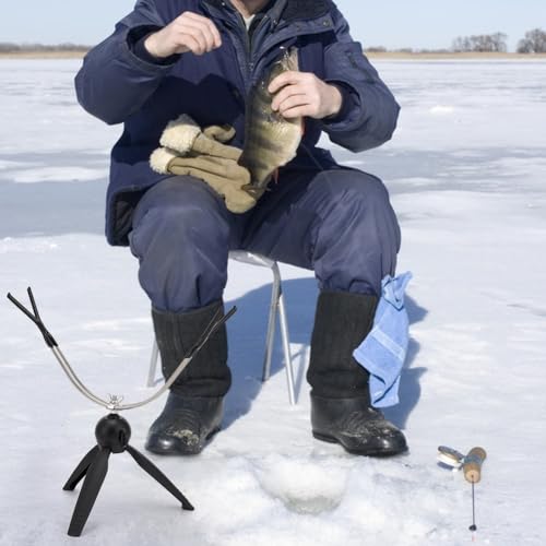 Support de canne à pêche au sol pliable pour la rive hivernale - 3