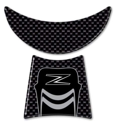 labelbike - Stickers Kit Resin Gel 3D Guards Compatible with Kawasaki Z650 - Carbon Grey
