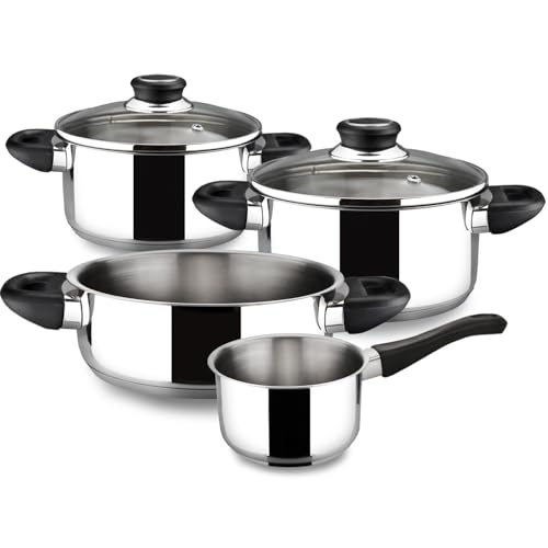 Magefesa - Royal batería de cocina, 6 piezas, fabricada en Acero Inoxidable,...
