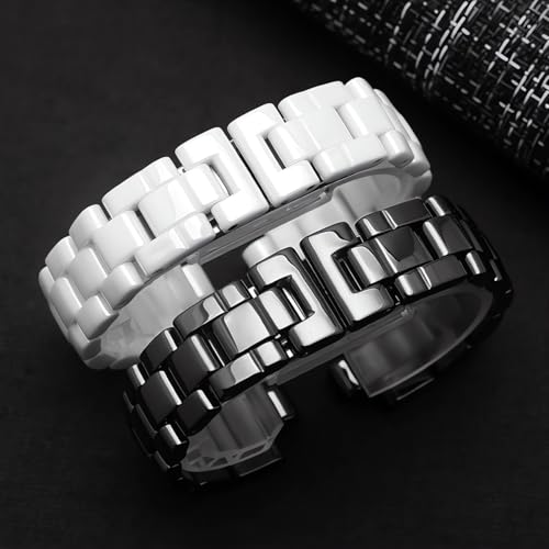 hengfento2 Watch Band Strap Bracelet Replacement for Chanel J12 Watch Real Ceramic 16mm black by hengfento2 - Used condition - Image 4
