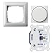 Produktbild LED-Dimmer 3-250W Digital, nur 16 mm Einbautiefe, 2-Draht-Technik zur Nachrüstung, LED Halogen Glühlampen, Komplettset mit Gira-Standard 55 reinweiß glänzend Phasenanschnitt und Phasenabschnitt
