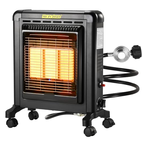 MOZODAWN 15000 BTU Propane Heater Indoor and Outdoor use, 3 Heating Mode Propane LP Gas Heater with ODS & Tip-Over Protection, Portable buddy heater for Garage, Camping, Yards, Patio
