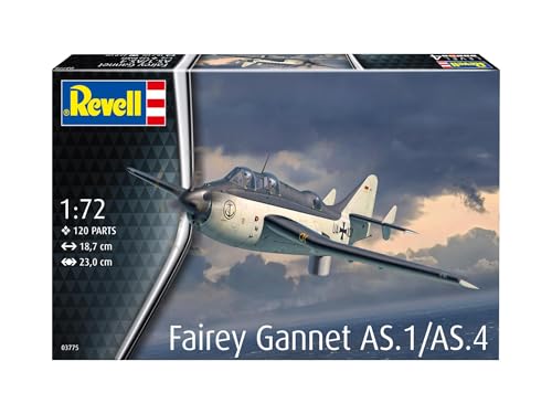 Revell 03775 Fairey Gannet AS.1/AS.4 1:72 Scale Unbuilt/Unpainted Plastic Model Kit, Multicoloured, 23 cm - Image 2