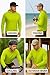 BEVEN VoxTee 3kp High Visibility UPF 50+ Lightweight Long Sleeve Hoodie Quick Dry 4 Way Stretch for Work Outdoor(US, Alpha, XX-Large, Regular, Regular, Green Long Sleeve Hoodie)