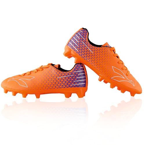 Image of KONEX Storm Studded Football Shoes for Boys | Waterproof Inner Lining with Lightweight Sole & Snug Fit Technology