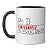 Ph.D. In Progress Funny PhD Graduation class of 2026 Loading Ceramic Mug, Black/White