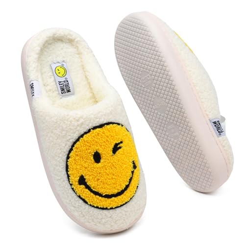 SMILEYWORLD® Zapatillas de Estar por Casa para Niñas Niños Pantuflas de Invierno Pelusa Cálido Suave Antideslizante
