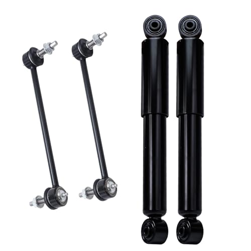Image of Detroit Axle - 6pc Suspension Kit for Ford Windstar 1995-2003, 2 Front Struts w /Coil Spring 2 Rear Shock Absorbers Assembly 2 Front Sway Bar End Links 1996 1997 1998 1999 2000 2001 2002 Replacement
